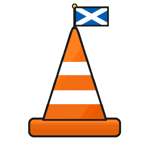Saltire flag cone