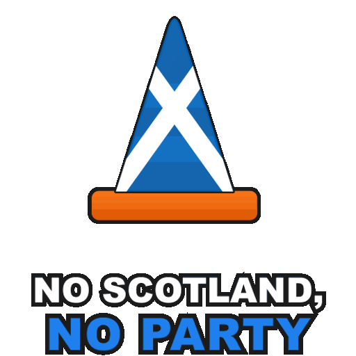 No Scotland No Party cone