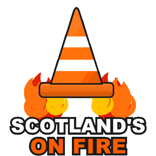 Scotland's on fire cone