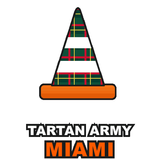 Tartan Army Miami cone