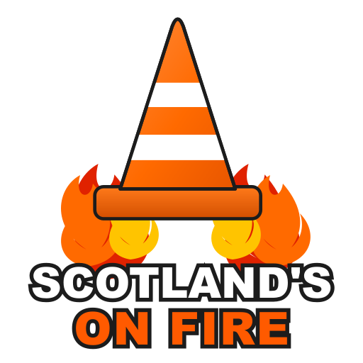 Scotland's on fire cone