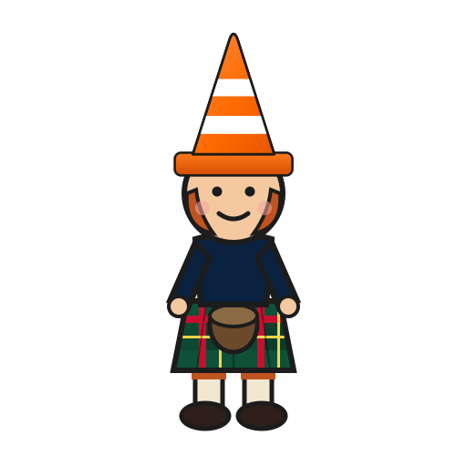 Wee Scotsman in a kilt